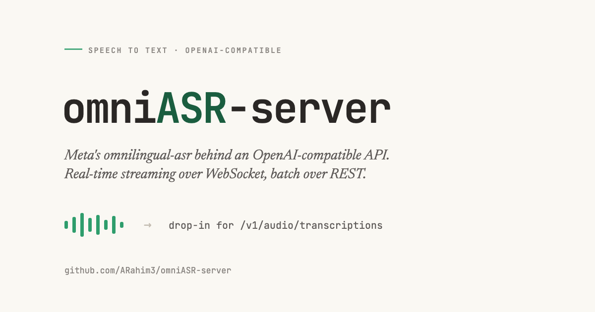 omniASR-server